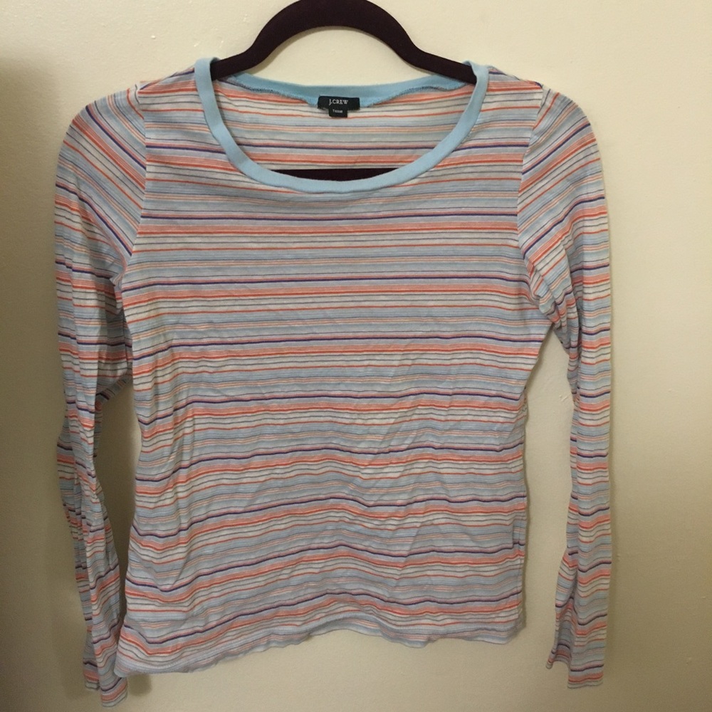 J. Crew long sleeved striped shirt